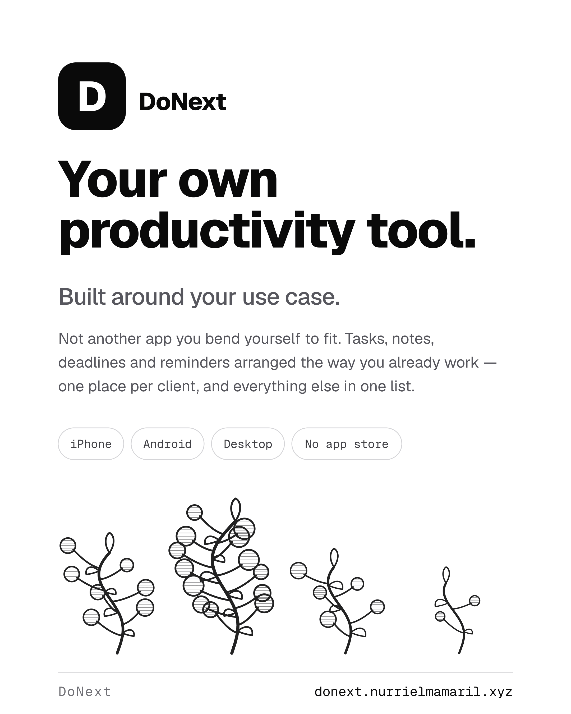Your own productivity tool