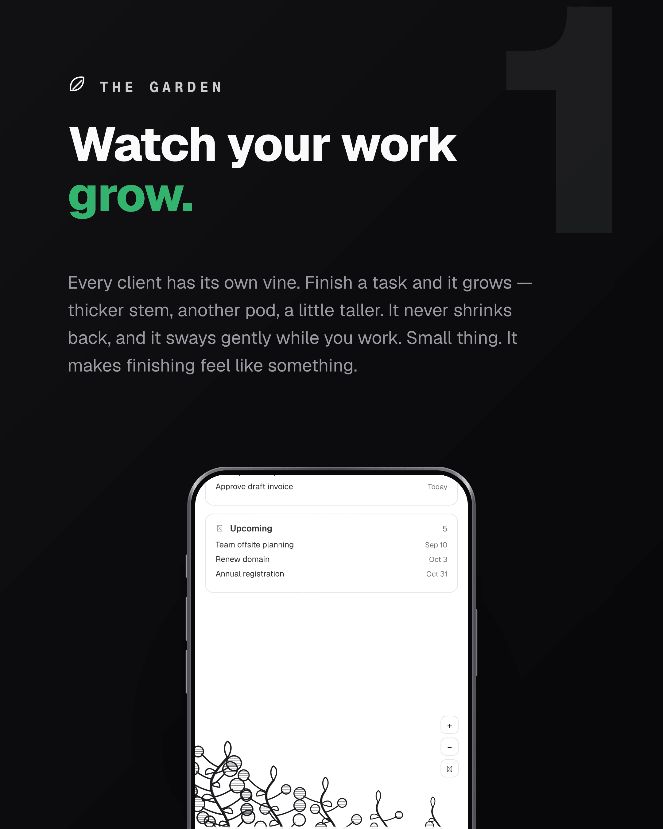Watch your work grow