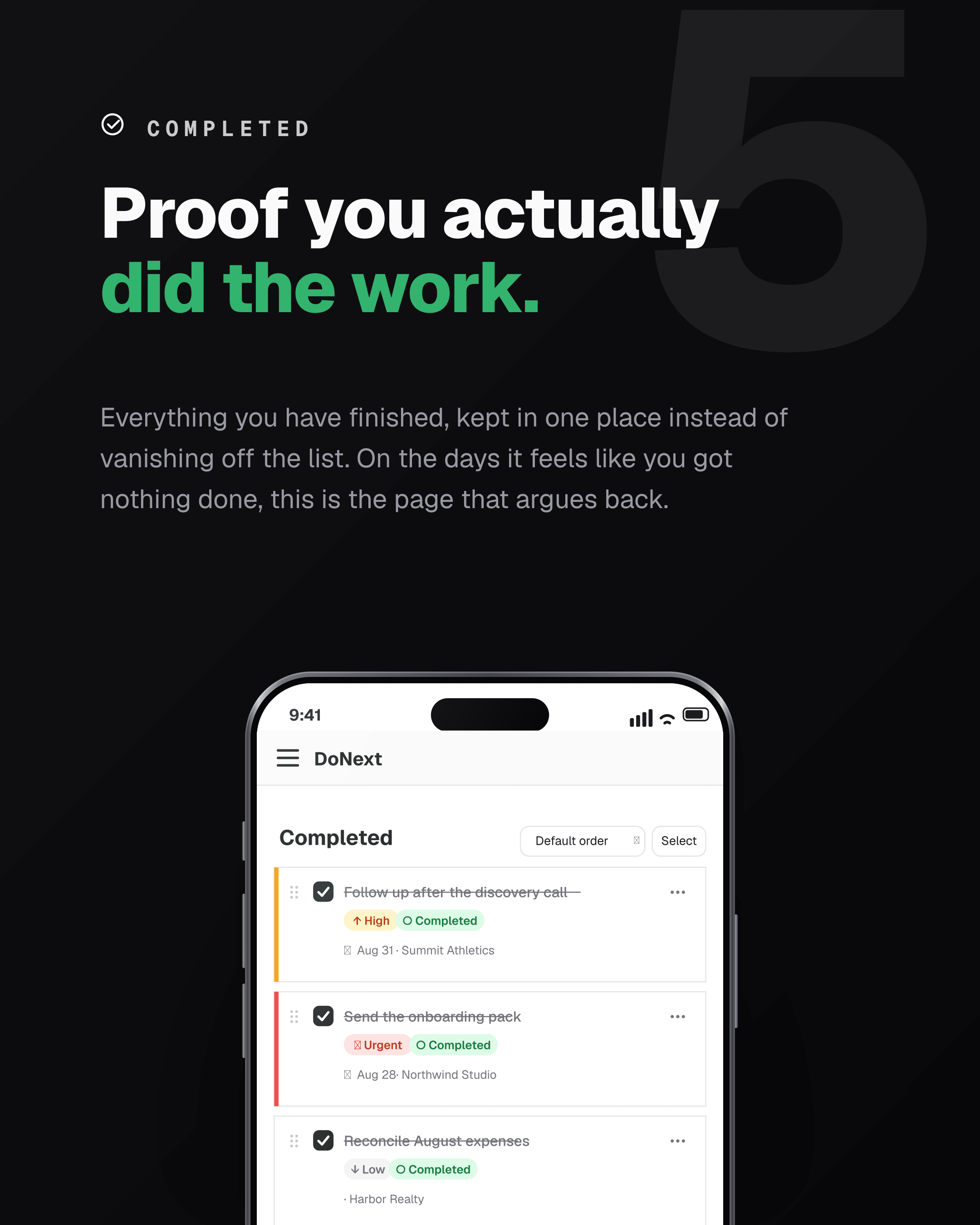 Proof you actually did the work